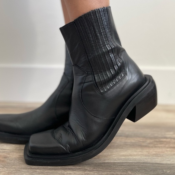 Alohas Ranch black western cowboy boots SZ 42/11 - Picture 15 of 15